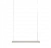 Muuto LINEAR Podłużna Lampa Wisząca 87 cm Szara